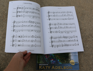 AUTOGRAPHIÉ 15 Irish Fiddle Airs - Duets et Trios - Turlough O'Carolan - Facile à intermédiaire - Arrangé par Katy Adelson - LIVRE PHYSIQUE