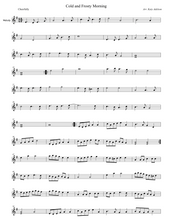 Load image into Gallery viewer, Cold and Frosty Morning Violin Sheet Music - Arranged by Katy Adelson