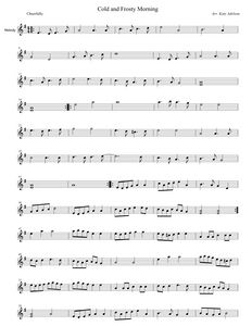 Cold and Frosty Morning Violin Sheet Music - Arranged by Katy Adelson
